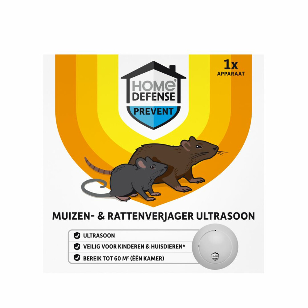 KB HOME DEFENSE RATTEN & MUIZEN ULTRASOON 60M² REF:HDULT60 KB