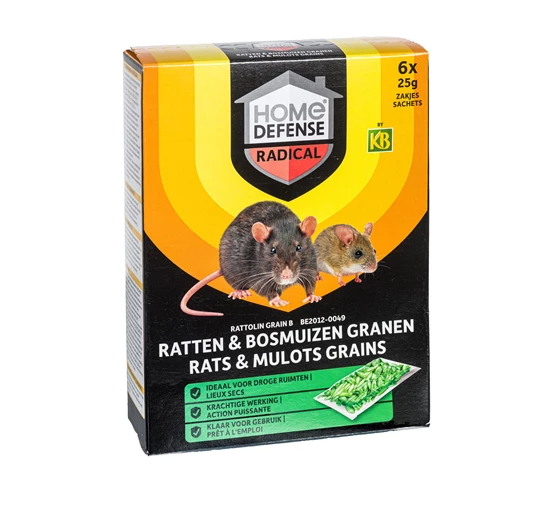 KB HOME DEFENSE RATTEN & MUIZEN GRANEN 150G REF:RAGR015 KB