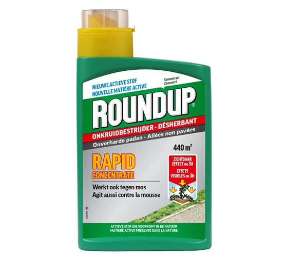 ROUNDUP RAPID CONCENTRATE ONVERHARDE PADEN 990ML REF:RURP099 ROUNDUP