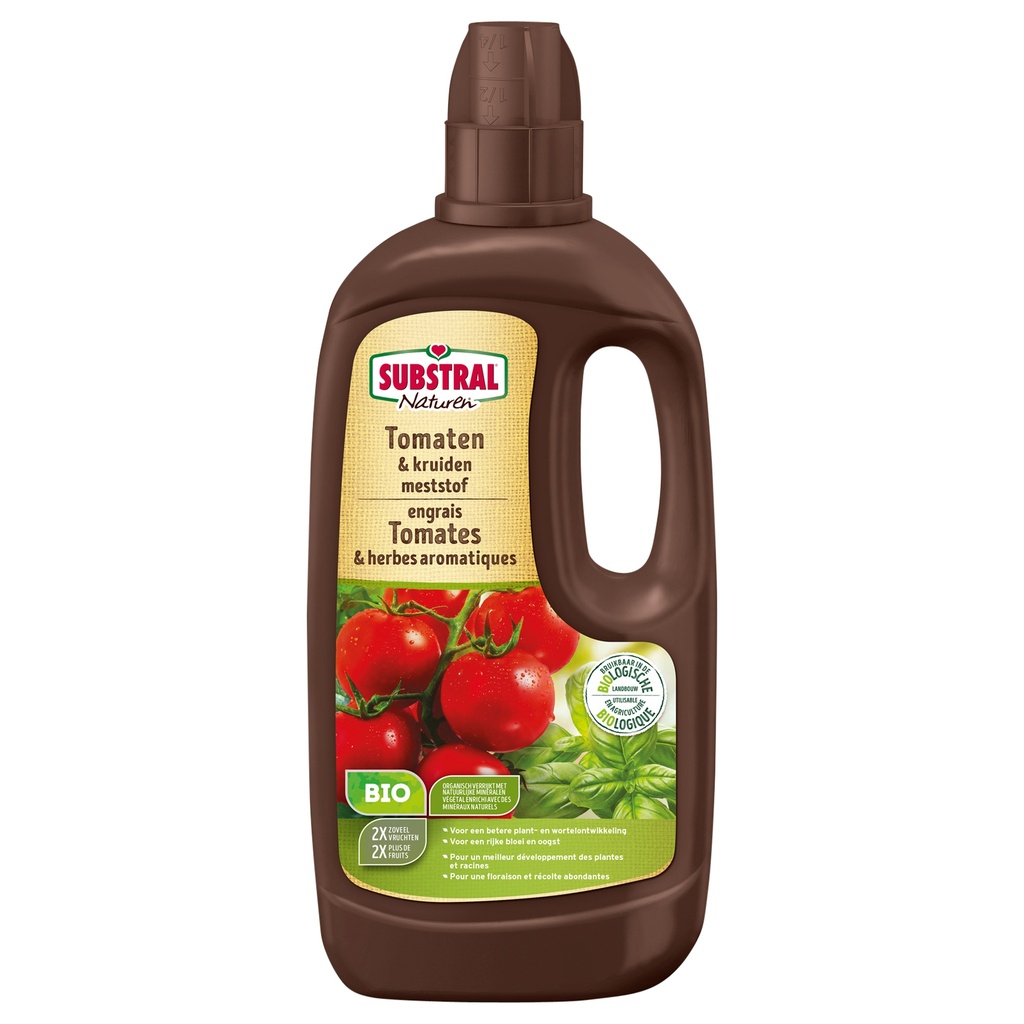 SUBSTRAL NATUREN MESTSTOF VOOR TOMATEN EN KRUIDEN 1L REF:SETB100 SUBSTRAL