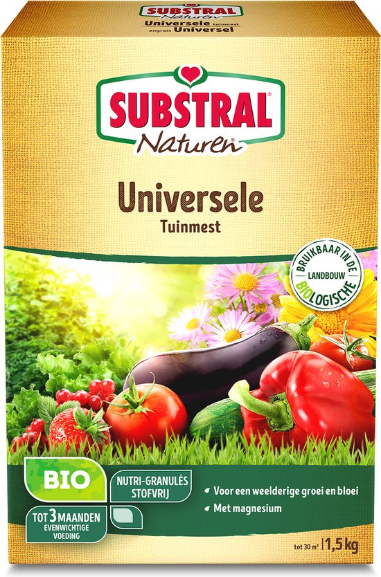 SUBSTRAL NATUREN UNIVERSELE TUINMEST 1,5KG REF:SNMU150 SUBSTRAL