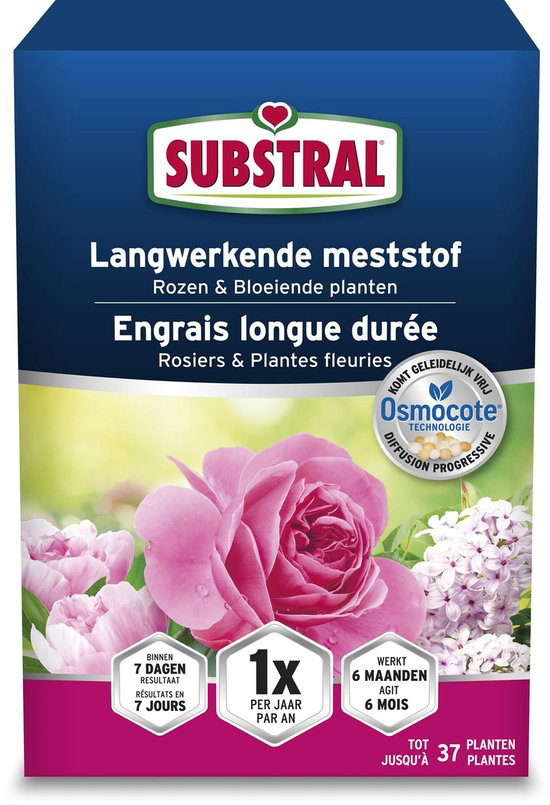 SUBSTRAL OSMOCOTE LANGWERKENDE MESTSTOF VOOR ROZEN EN BLOEIENDE PLANTEN 750 G REF:SORB075 SUBSTRAL