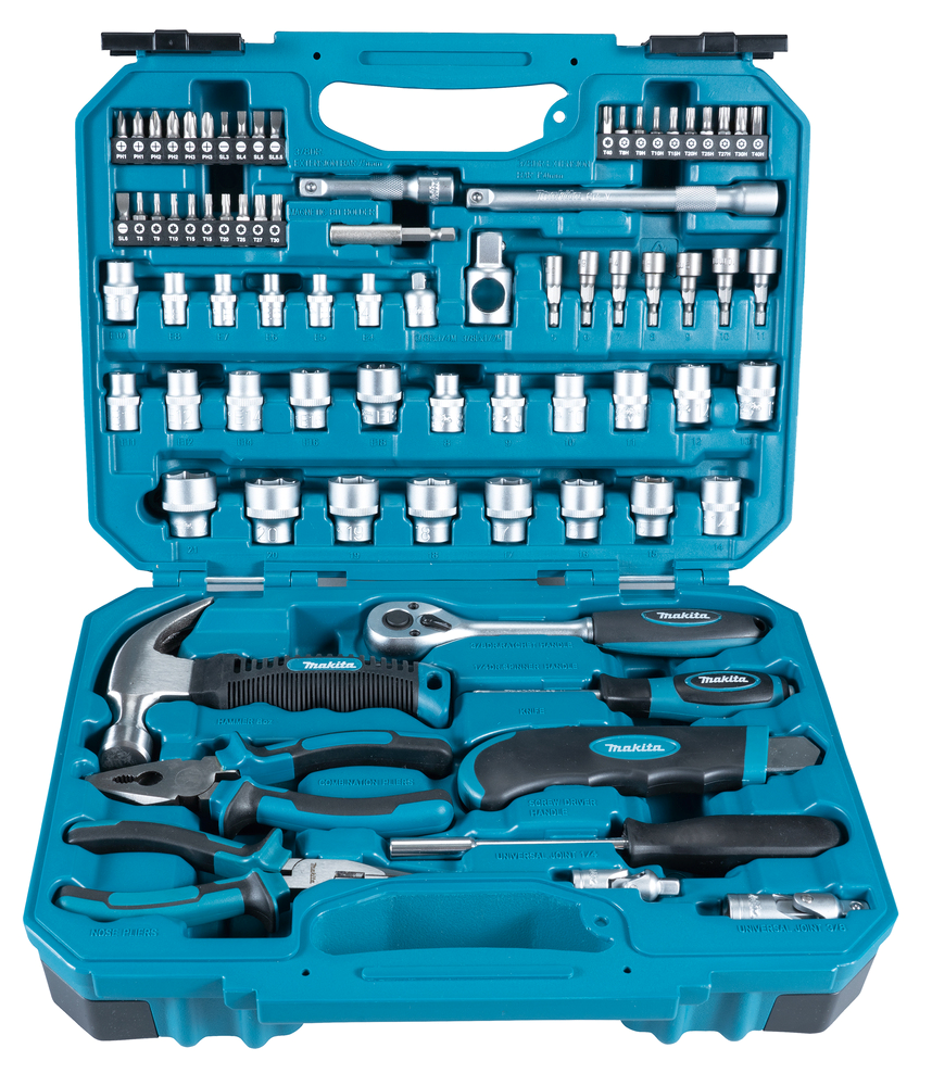 GEREEDSCHAPSSET IN KOFFER 76-DELIG REF:E-10899 MAKITA