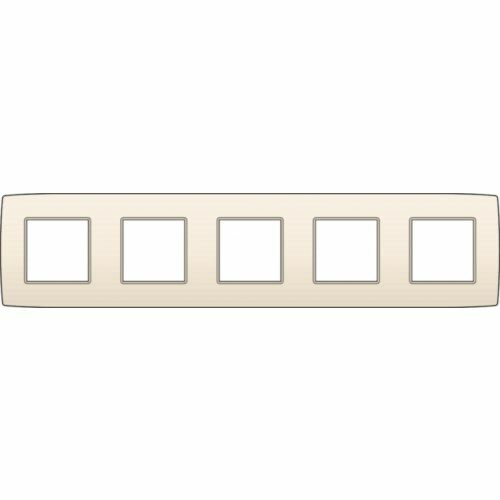 NIKO ORIGINAL 5-VOUDIGE AFDEKPLAAT CENTERAFSTAND 71MM CREME REF:NI-100-76005 NIKO