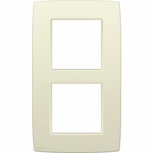 NIKO ORIGINAL 2-VOUDIGE AFDEKPLAAT CENTERAFSTAND 60MM CREME REF:NI-100-76200 NIKO