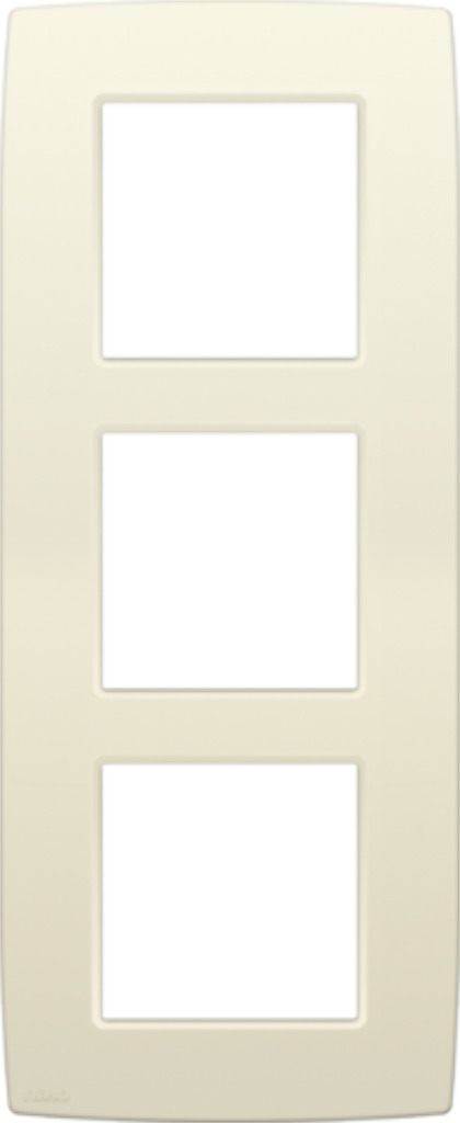 NIKO ORIGINAL 3-VOUDIGE AFDEKPLAAT CENTERAFSTAND 60MM CREME REF:NI-100-76300 NIKO