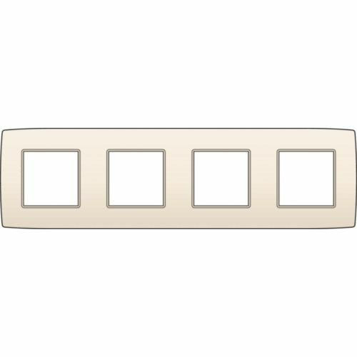 NIKO ORIGINAL 4-VOUDIGE AFDEKPLAAT CENTERAFSTAND 71MM CREME REF:NI-100-76400 NIKO