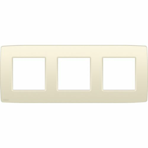 NIKO ORIGINAL 3-VOUDIGE AFDEKPLAAT CENTERAFSTAND 71MM CREME REF:NI-100-76700 NIKO