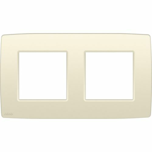 NIKO ORIGINAL 2-VOUDIGE AFDEKPLAAT CENTERAFSTAND 71MM CREME REF:NI-100-76800 NIKO