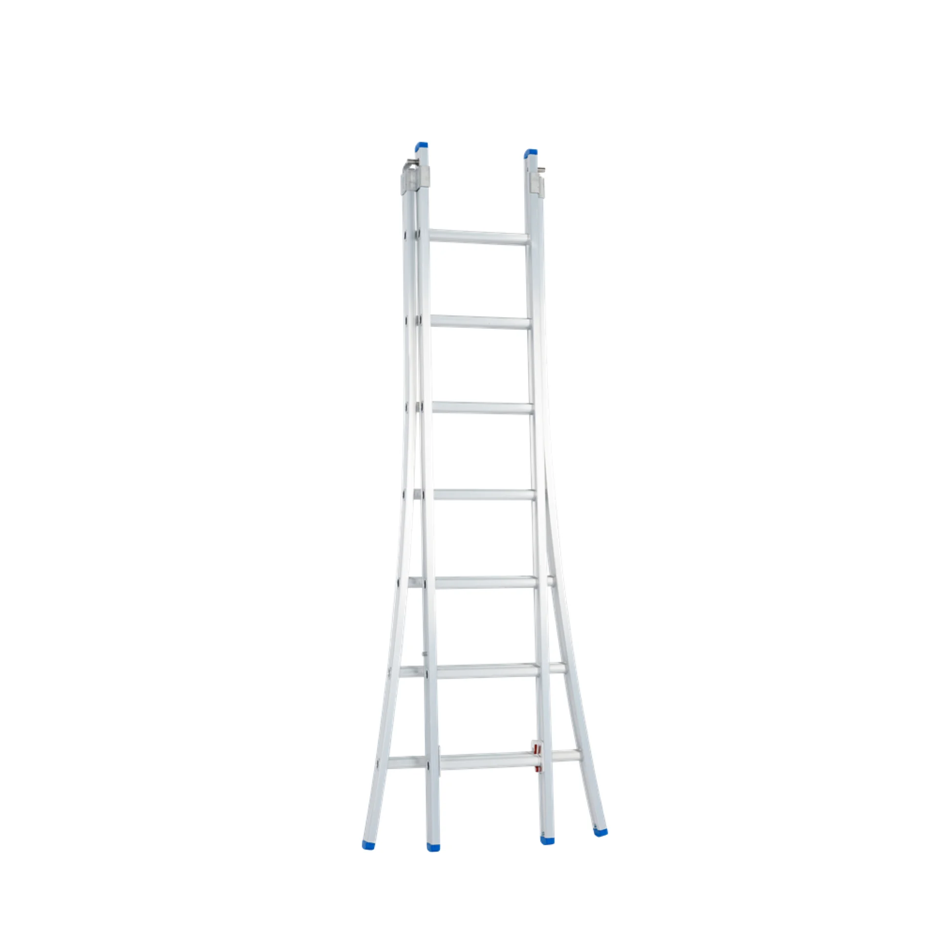 SCHUIFLADDER 2X7 SPORTEN OPEN VOET VRIJSTAAND C07