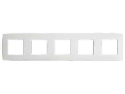 NIKO ORIGINAL 5-VOUDIGE AFDEKPLAAT CENTERAFSTAND 71MM WIT REF:NI-101-76005 NIKO