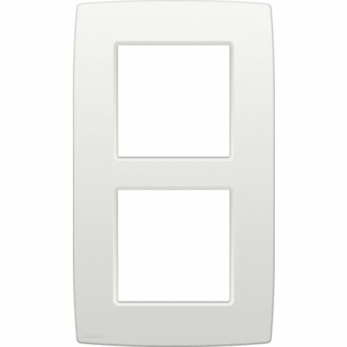 NIKO ORIGINAL 2-VOUDIGE AFDEKPLAAT CENTERAFSTAND 60MM WIT REF:NI-101-76200 NIKO