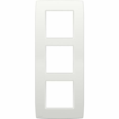 NIKO ORIGINAL 3-VOUDIGE AFDEKPLAAT CENTERAFSTAND 60MM WIT REF:NI-101-76300 NIKO