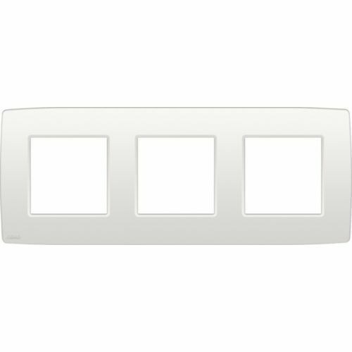 NIKO ORIGINAL 3-VOUDIGE AFDEKPLAAT CENTERAFSTAND 71MM WIT REF:NI-101-76700 NIKO