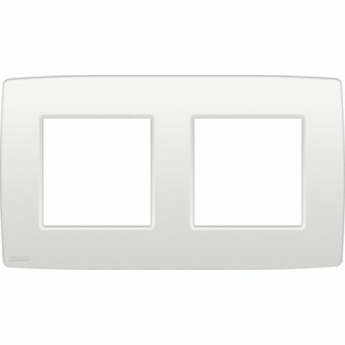 NIKO ORIGINAL 2-VOUDIGE AFDEKPLAAT CENTERAFSTAND 71MM WIT REF:NI-101-76800 NIKO