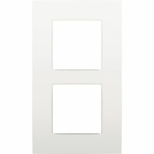 NIKO INTENSE 2-VOUDIGE AFDEKPLAAT CENTERAFSTAND 60MM WIT REF:NI-120-76200 NIKO