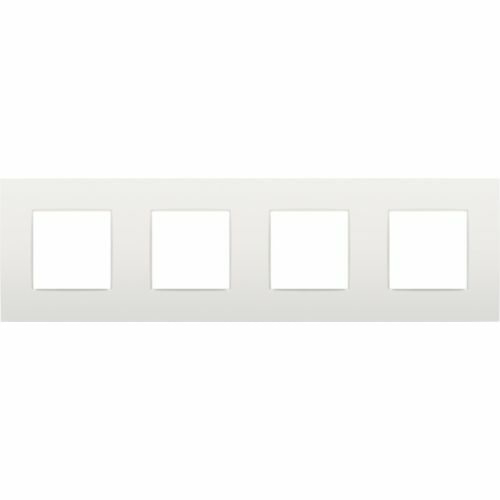 NIKO INTENSE 4-VOUDIGE AFDEKPLAAT CENTERAFSTAND 71MM WIT REF:NI-120-76400 NIKO