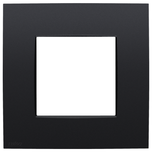 NIKO INTENSE ENKELVOUDIGE AFDEKPLAAT ZWART REF:NI-130-76100 NIKO