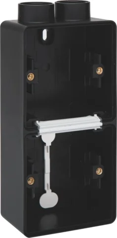 NIKO HYDRO DOOS DUBBEL VERTICAAL 2 INGANG M20 ZWART REF:NI-761-84202 NIKO