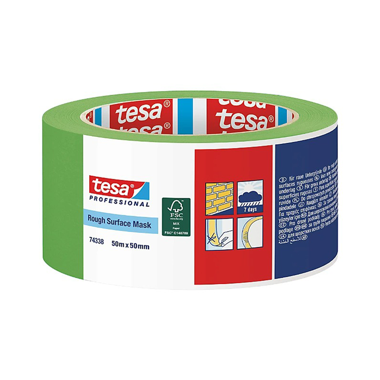 TESA MASKING TAPE RUWE ONDERGROND 50MM 50M REF: 74338-00004-00 TESA