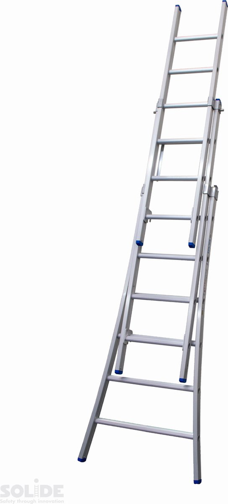 SCHUIFLADDER 3X6 SPORTEN OPEN VOET VRIJSTAAND D06 SOLIDE