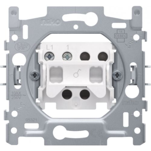 NIKO SOKKEL VOOR ENKELPOLIGE SCHAKELAAR REF:NI-170-01100 NIKO