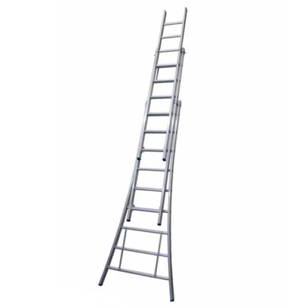 SCHUIFLADDER 3X9 SPORTEN OPEN VOET VRIJSTAAND 5.5M D09 SOLIDE