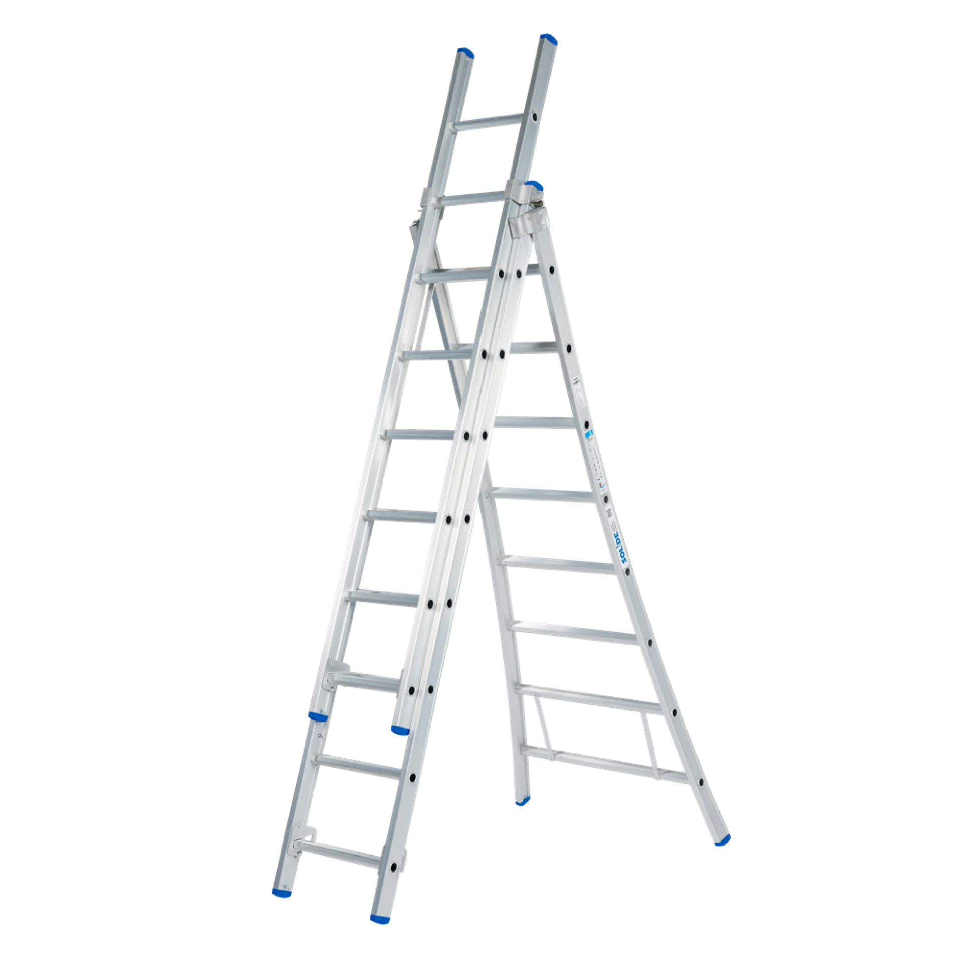 SCHUIFLADDER 3X9 SPORTEN OPEN VOET VRIJSTAAND D09 SOLIDE