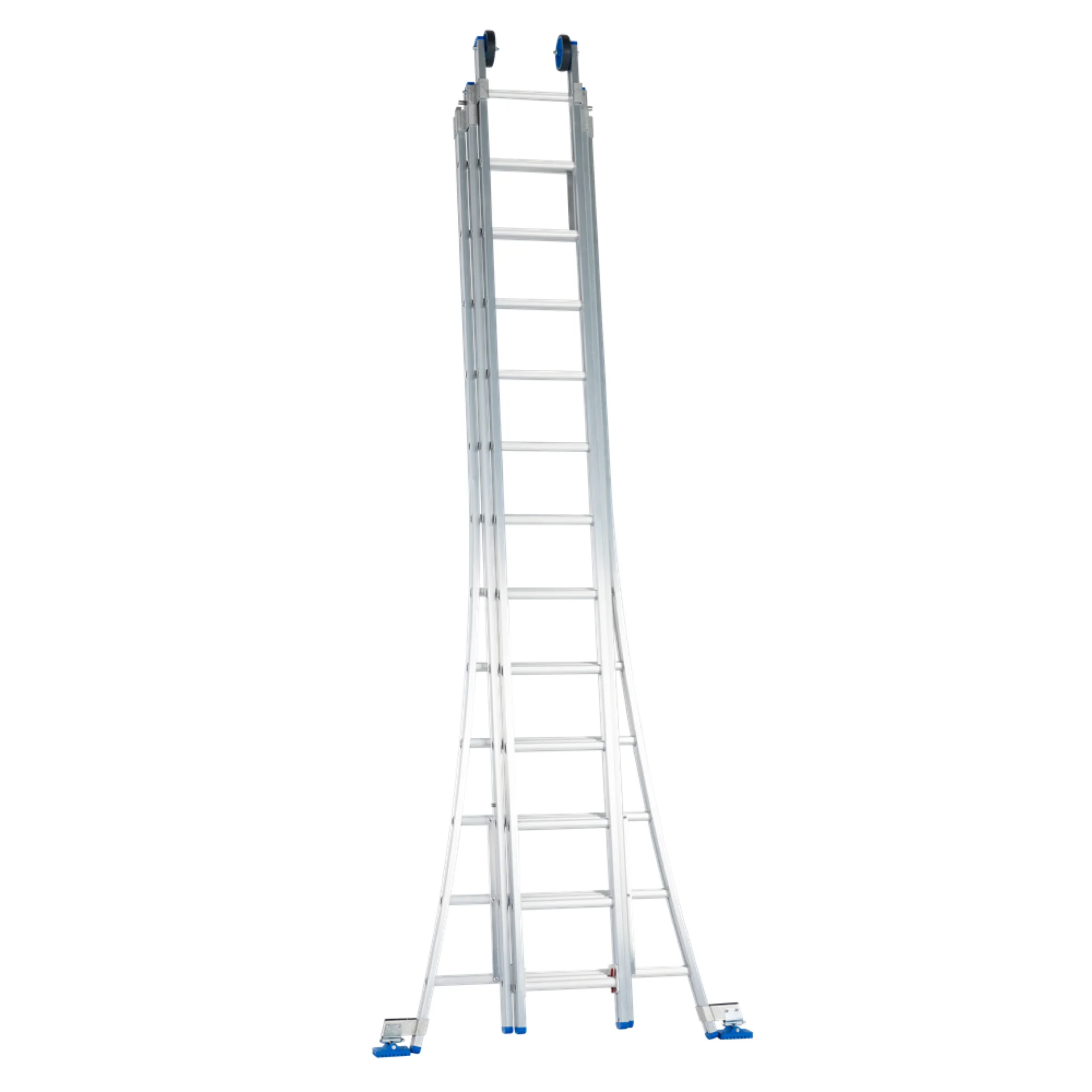 SCHUIFLADDER 3X12 SPORTEN OPEN VOET VRIJSTAAND D12