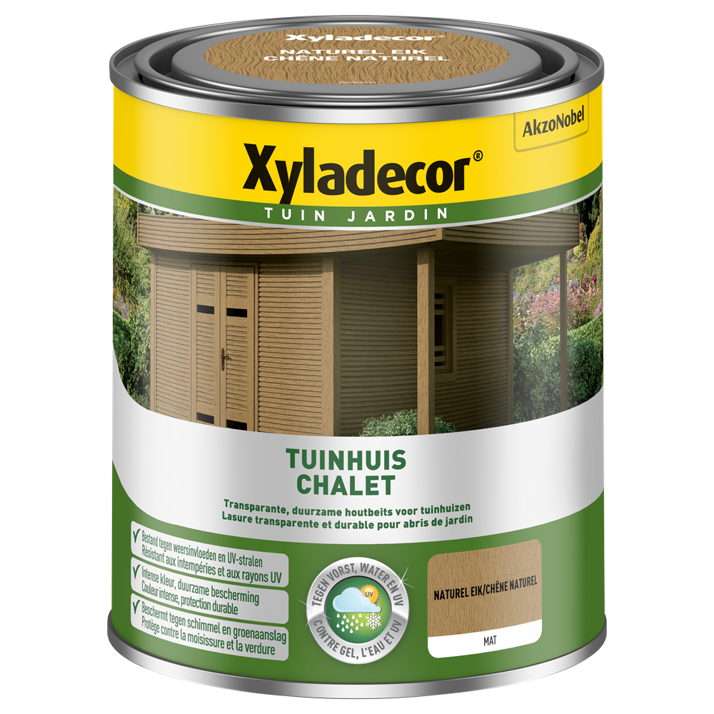 XYLADECOR TUINHUIS WB NATUREL EIK 750ML REF:XY5853860 XYLADECOR
