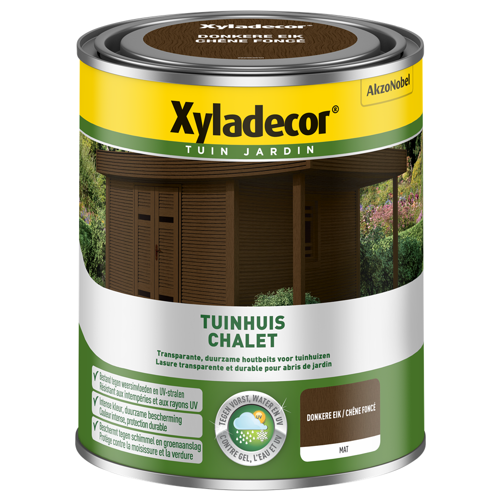 XYLADECOR TUINHUIS WB DONKERE EIK 750ML REF:XY5853861  XYLADECOR