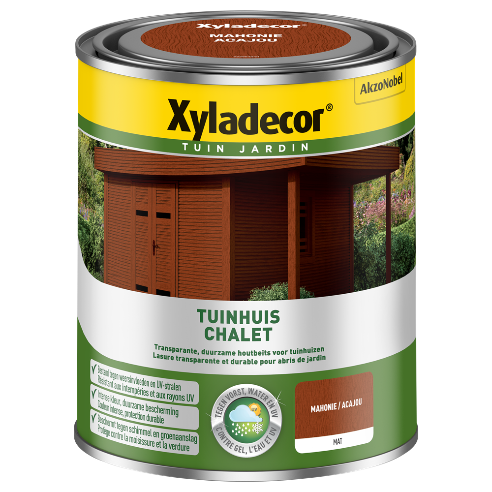 XYLADECOR TUINHUIS WB MAHONIE 750ML REF:XY5853863 XYLADECOR