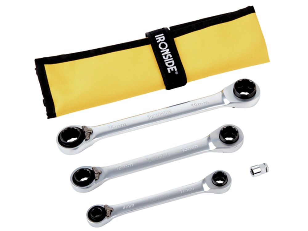 SET STEEKSLEUTELS MET RATEL - 3 ST. AFM. 8-19 REF:338074 IRONSIDE