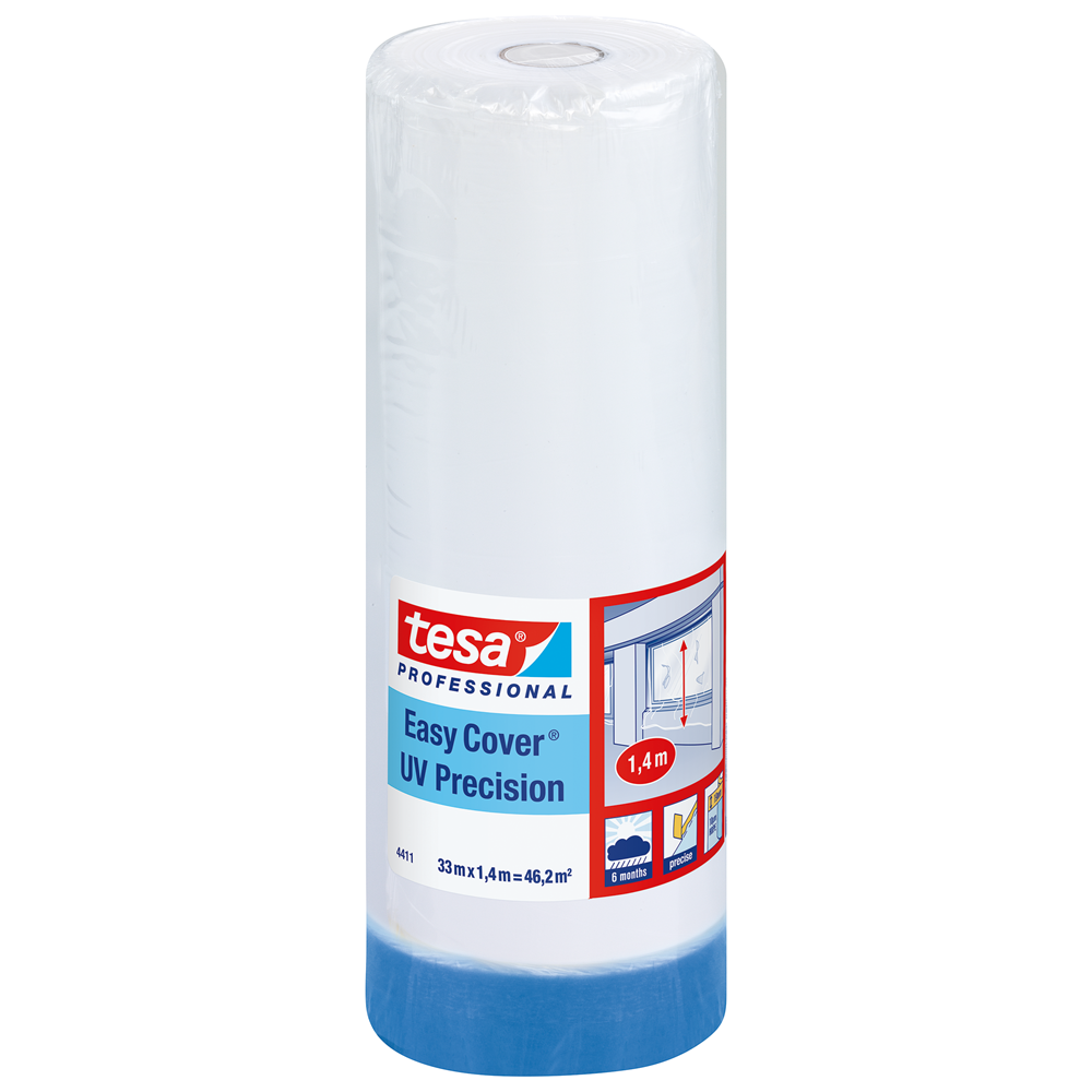 4411 TESA EASY COVER UV PRECISION MASK 2 IN 1 MASKING TAPE & PE FILM (10µ)REF: 04411-00001-00 TESA