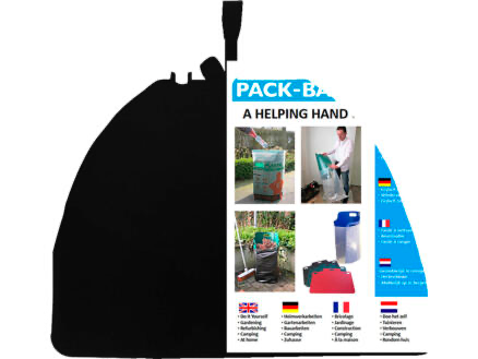 PACK-BAG VOOR 20L ZAK / ZWART / 64X45 CM REF:PBSBLA01 POLET
