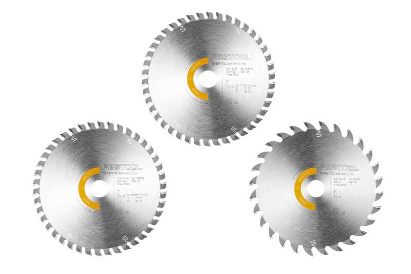 ZAAGBLADENSET  KSB-SORT/3 W 160X1,8 REF: 578547 FESTOOL