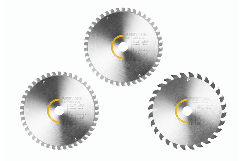 ZAAGBLADENSET  KSB-SORT/3 W 168X1,8 REF: 578566 FESTOOL