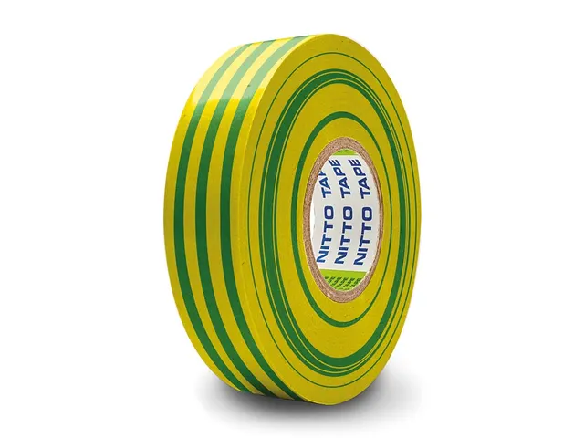 ISOLATIETAPE GROEN/GEEL 19 MM X 10 M REF: 1040N-VJPC NITTO