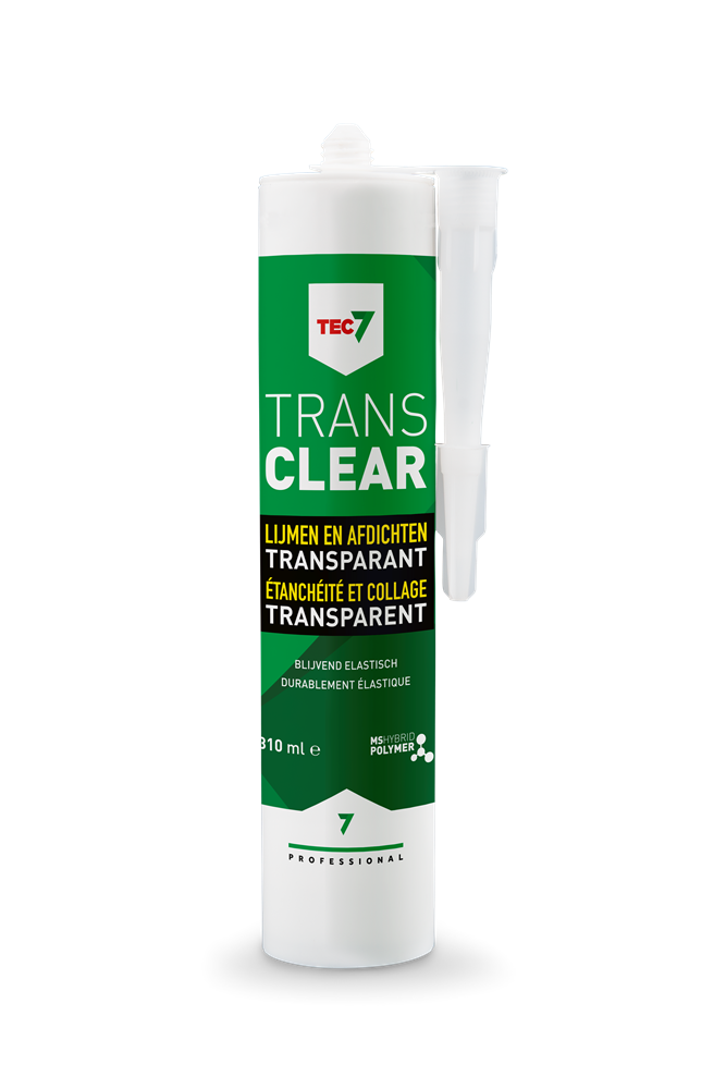 UNIVERSELE AFDICHTINGSKIT TRANS 7 CLEAR KOKER 310ML REF:539506000 TEC7