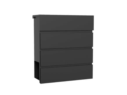 BRIEVENBUS MARSEILLE MAT ZWART REF:B431N GALICO