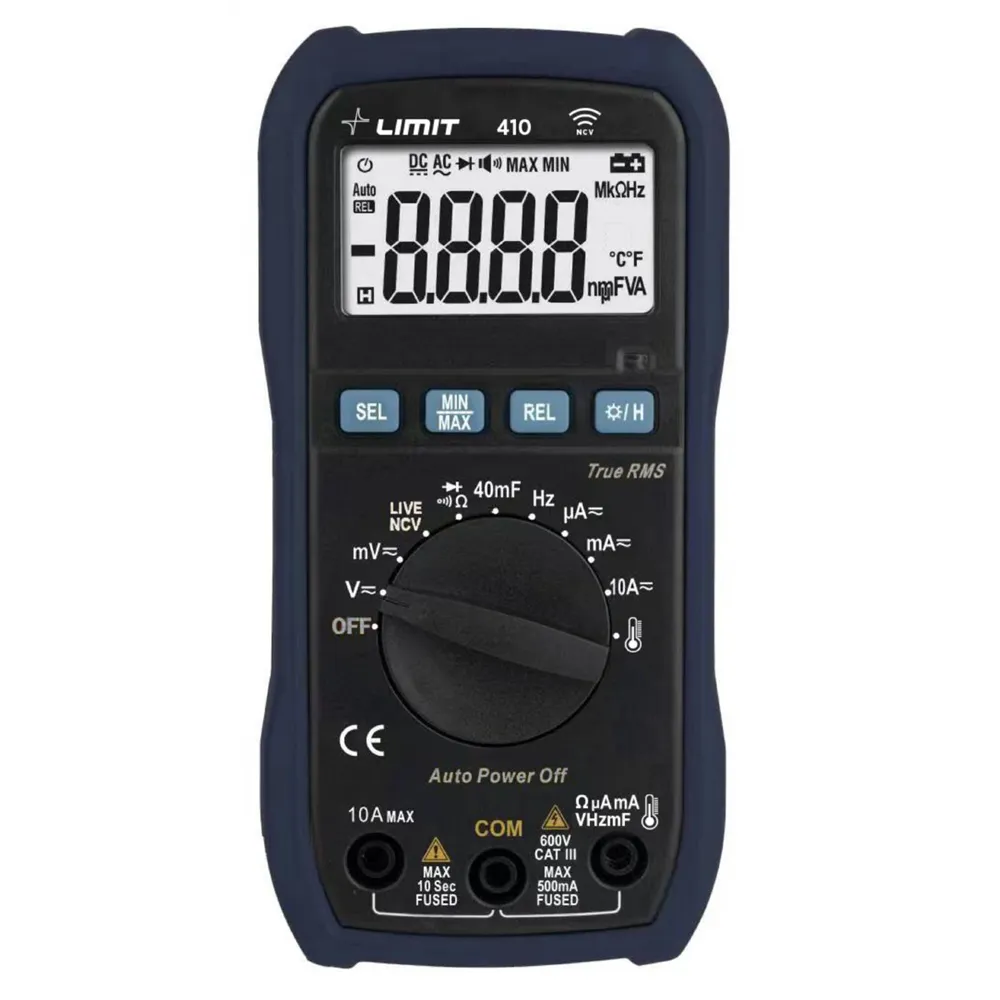 DIGITALE MULTIMETER LIMIT 410 CAT III 600V AC/DC DC/AC REF: 289600009 LIMIT