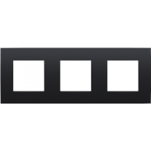 INTENSE 3-VOUDIGE AFDEKPLAAT CENTERAFSTAND 71MM ZWART REF: NI-136-76700 NIKO