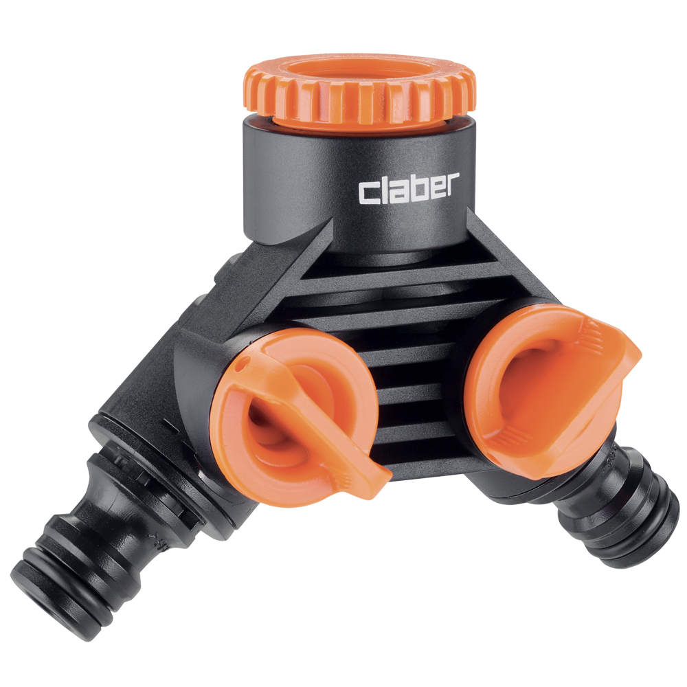 2-WEGS KRAANSTUK 1/2"-3/4" BL  (TUIN) REF:7604.8599 CLABER