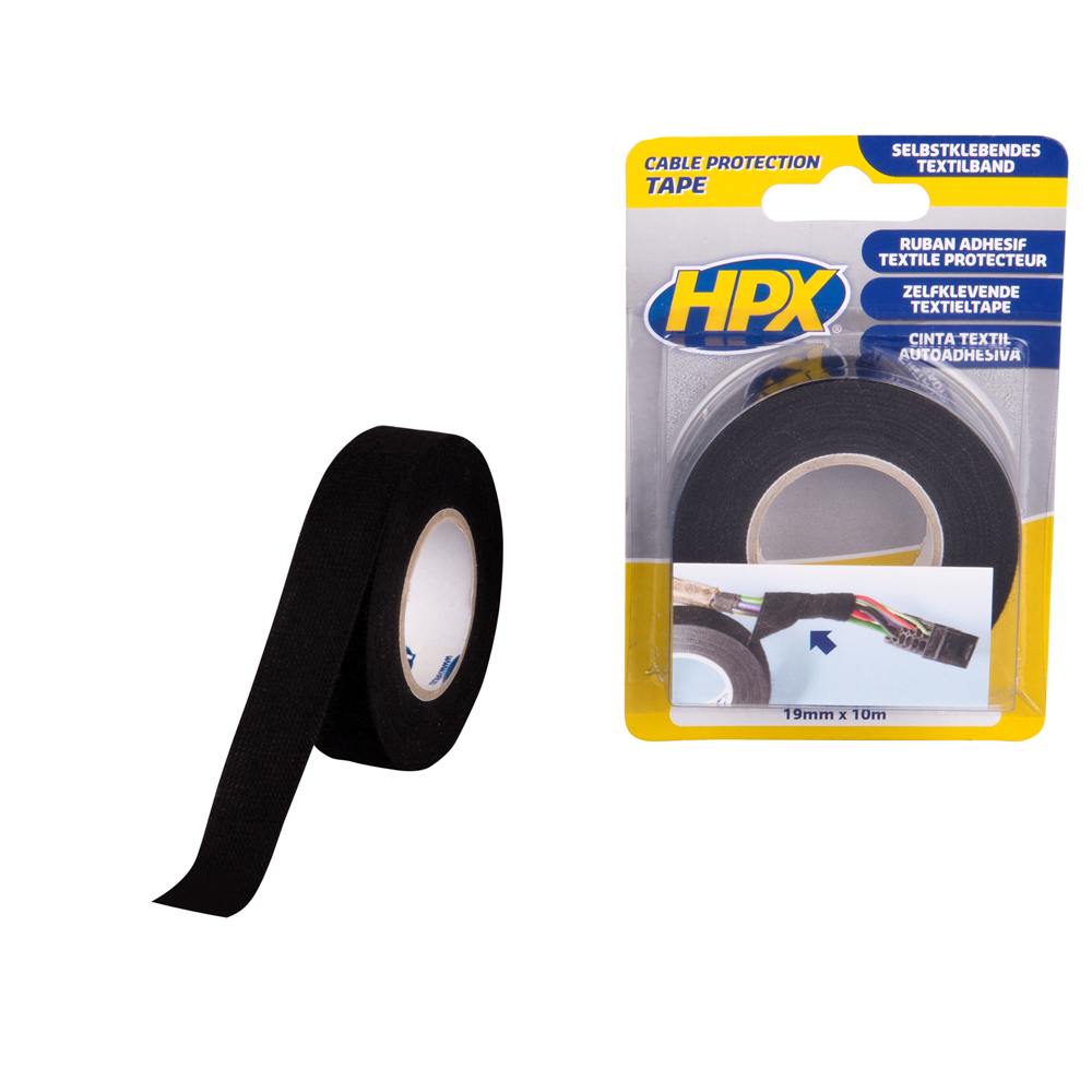 TP1910 Kabelbeschermingstape- zwart 19mm x 10m