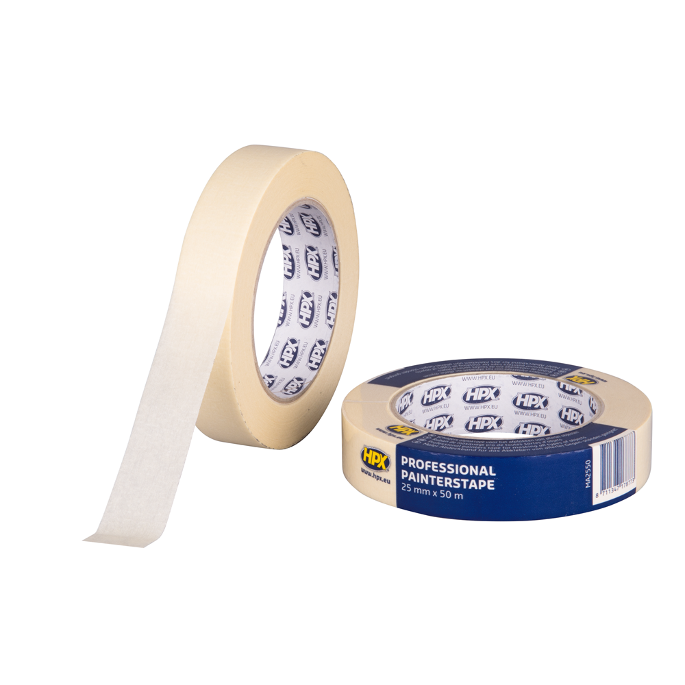MA2550 Masking tape 60°C - crèmewit 25mm x 50m