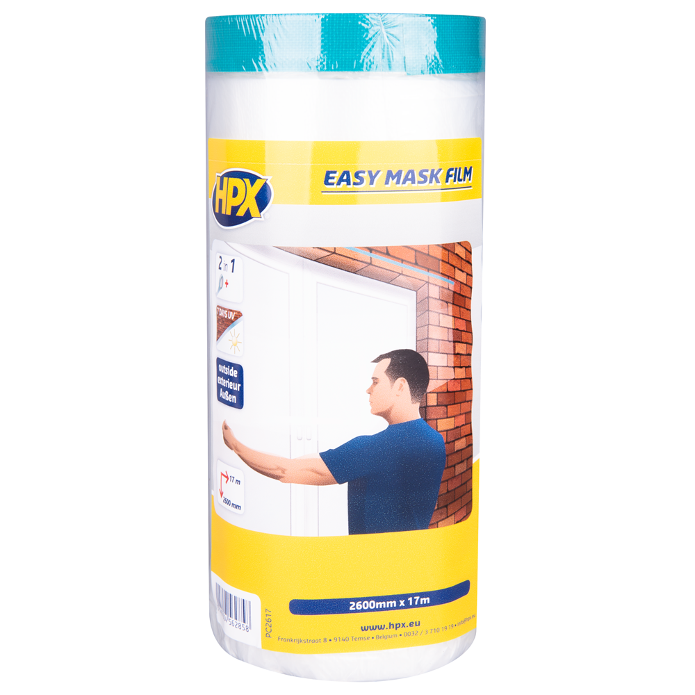 PC2617 Easy mask film cloth tape - 2600mm x 17m