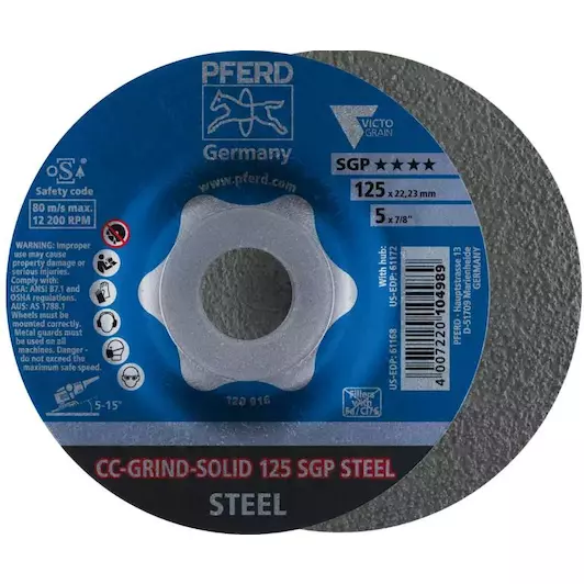 CC-GRIND VIEW 125 SGP STEELOX REF: 64196126 PFERD
