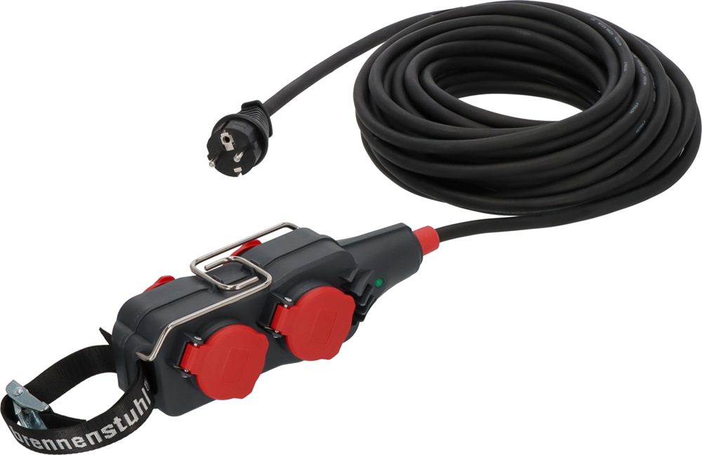 PROFI VERLENGKABEL PB 1211 FR/BE IP54 15M H07RN-F 3G 2.5 FACH POWERBLOCK REF:9162151161 BRENNENSTUHL