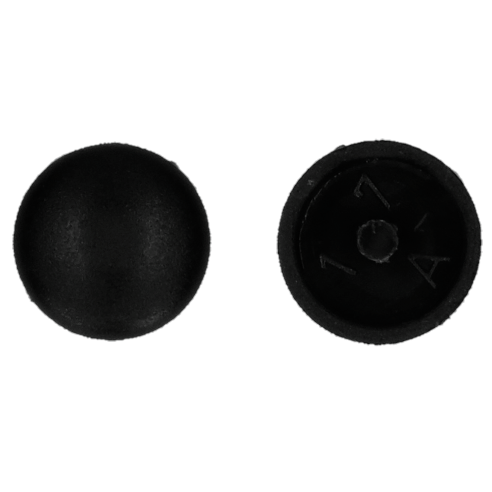 AFDEKKAP MET PIN (12/2,5/6) R9005 ZWART REF:0AFD01N00012090055 PGB