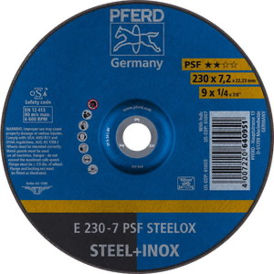 AFBRAAMSCHIJF E 230-7 A 30 M PSF-INOX REF:62023640 PFERD